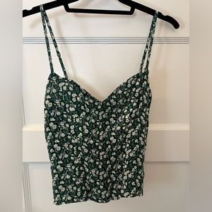 Cute Reformation green floral tank
